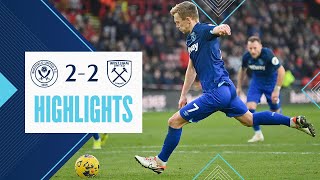 Sheffield United 22 West Ham  Hammers Denied In Stoppage Time  Premier League Highlights [upl. by Eelyab]