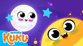 Las Estrellas la Luna y el Sol para Niños de Preescolar  Mundo Kuku [upl. by Soiritos637]