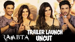 UNCUT  Raabta Trailer Launch  Sushant Singh Rajput amp Kriti Sanon  Press Conference [upl. by Ocer887]