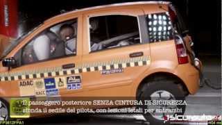 Euro NCAP  Fiat Seicento  2000  Crash test [upl. by Imarej]