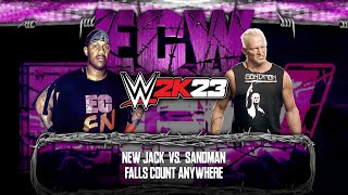 WWE 2K23  ECW NEW JACK CAW [upl. by Negris9]