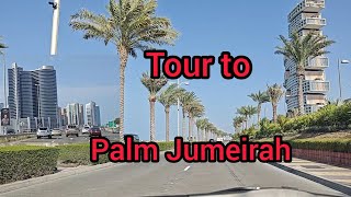 Palm Jumeirah Tour Dubai Tour  explore Dubai Green Dubai Panoramic view Dubai Roads and Vehicle [upl. by Letrice]