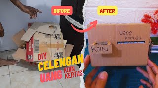 Cara buat CELENGAN UANG KOIN amp UANG KERTAS [upl. by Dee Dee495]