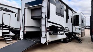 Front Living Toy Hauler with Dinette  2023 Grand Design 336M 5th Wheel  This one is Nice [upl. by Reham]