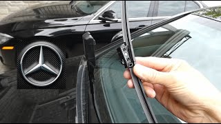 How to Replace Windshield Wiper Blades in MercedesBenz [upl. by Nahtanaoj679]