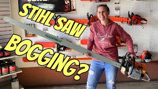 Stihl chainsaw bogging down has no power or is leaking fuel CHECK THIS RepairVlog Chickanic [upl. by Francyne313]