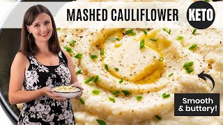 The RIGHT Way To Make MASHED CAULIFLOWER Just 5 Ingredients [upl. by Lissy]