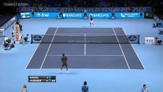 ATP World Tour Finals 2011 RR2  Roger Federer vs Rafael Nadal [upl. by Lotty]