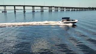 2024 2600 Hurricane Deck Boat Drone Footage  Caloosahatchee River Adventure  propsspinning [upl. by Aniras]