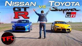 Supra vs GTR Which Of These Two JDM Legends Is Todays QUICKEST Sports Car [upl. by Aivun]