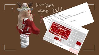 New Years Update 2024  Roblox Bloxburg [upl. by Hodess424]