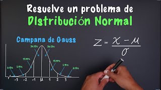 Cómo resolver un problema de Distribución Normal Campana de Gauss [upl. by Aliakim]