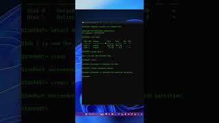 Format Hard Disk Completely Including All the Partition in Windows Using CMD shorts windows cmd [upl. by Brie448]