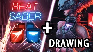 Beatsaber inspiring me to draw [upl. by Iliam]