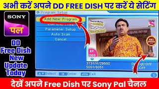 Sony Pal DD Free Dish Par Kaise Laye 2024  DD Free Dish New Update Today  Sony Pal  Free Dish [upl. by Standush]