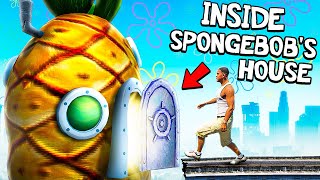 Whats Inside SPONGEBOBS House GTA 5 Mods [upl. by Aetnahs]