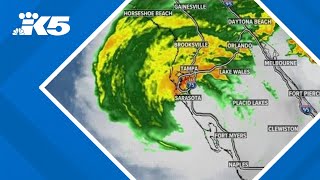 Hurricane Milton makes landfall in Siesta Key [upl. by Sillihp]