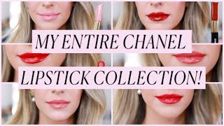 MY ENTIRE CHANEL LIPSTICK COLLECTION [upl. by Fennelly80]