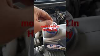 Shorts Honda City Mobil 5W30 oil change [upl. by Noiramaj]