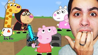 GUARDO LA PARODIA DI PEPPA PIG SU MINECRAFT [upl. by Nonnelg]