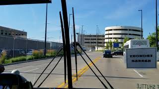 Shuttle Bus Ride to Chicagos Midway Airport [upl. by Llednahc274]