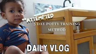 My ATTEMPT at the 3 day POTTY TRAINING METHOD  Training My 1 Year Old in 3 days… PREGNANT [upl. by Kennith]