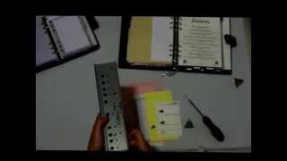 Filofax Flex Week of 1 July  hole puncher hack for all size inserts [upl. by Philbrook]