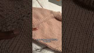 I’m knitting a sweater WITHOUT a pattern 🤯 knitting vlog beaniehat [upl. by Martreb]