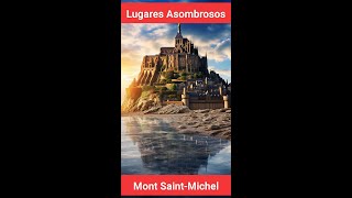 Lugares Asombrosos Mont SaintMichel Shorts [upl. by Itsuj740]