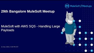 MuleSoft Integration with AWS SQS and S3 Bucket  Handling Large Payloads [upl. by Ymmor]