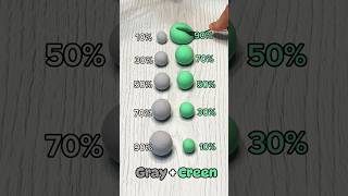 Gray Vs Green Guess this Satisfying Color Mixshorts colormixing clay fyp colors viralshorts [upl. by Annirok]