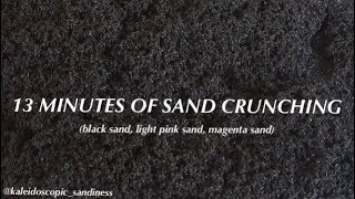 10 MINUTES OF INTENSE SAND CRUNCHING ON SANDPAPER includes black kinetic sand amp others [upl. by Beacham]