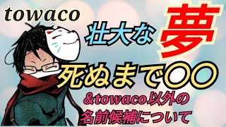 towacoの夢が面白すぎる＆「towaco」以外の名前候補の話 [upl. by Eneluj]