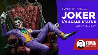 Tweeterhead DC comics Joker 14 scale Resin Statue Quick Review [upl. by Quigley]