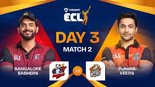 ECL  Match 6  Bangalore Bashers vs Punjab Veers  Abhishek Malhan vs Harsh Beniwal [upl. by Sherar]