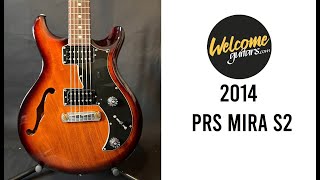 PRS S2 2014 Tobacco sunburst Semihollow with case and papers [upl. by Ikram]