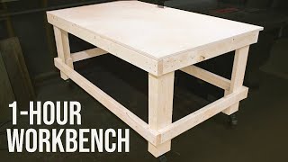 The 1Hour Workbench  Outfeed Table  Woodworking DIY [upl. by Marijn]