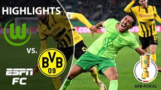 🚨 EXTRA TIME THRILLER 🚨 Wolfsburg vs Borussia Dortmund  German Cup Highlights  ESPN FC [upl. by Mano]