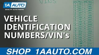 Decoding and Understanding Vehicle Identification Numbers  VINs [upl. by Orsa]