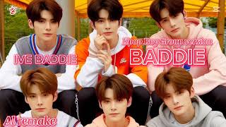 BADDIE  AI Kpop Boy Group Version AI Remake of baddie by ive [upl. by Wachtel]