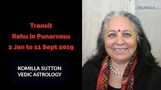 Transit Rahu in Punarvasu Komilla Sutton Vedic Astrology [upl. by Hluchy5]