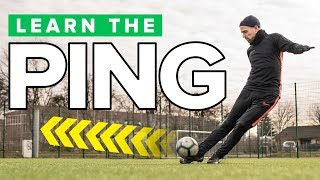 LEARN THE quotPINGquot  Long pass football skills tutorial [upl. by Atteuqihc66]