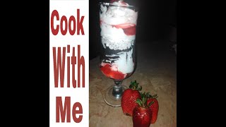 Chocolate Brownie trifle with Strawberry syrup [upl. by Valene]