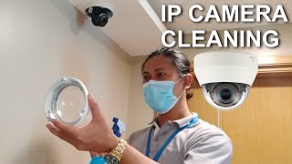 HOW TO CLEAN CCTV CAMERA DOME COVER [upl. by Nallid]