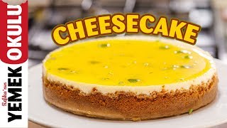 Cheesecake 101 Temel Cheesecake Tarifi  Limonlu Cheesecake [upl. by Onfre]