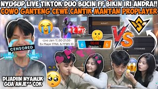 NYUSUP LIVE TIKTOK DUO BUCIN FF BIKIN IRI amp SALTING ANDRA NANGIS MINTA DITEMENIN NAYYA JUGA😭💔 [upl. by Goltz389]