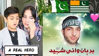 Shaheed Burhan Muzaffar Wani  Heart Touching Tarana Reaction  Lions of Kashmir [upl. by Rik]