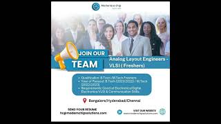 VLSI freshers job updateShortsBE freshers job updateME freshers job updateCareer coach Tamil [upl. by Lethia]