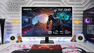 Gigabyte GS32Q 32inch 1440P Gaming Monitor Review  Under 250 🔥 [upl. by Ellemaj]