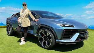 Electric Lamborghini SUV  Comes With A Surfboard [upl. by Ime346]